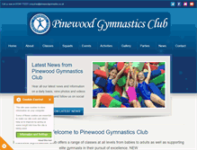 Tablet Screenshot of pinewoodgymnastics.co.uk